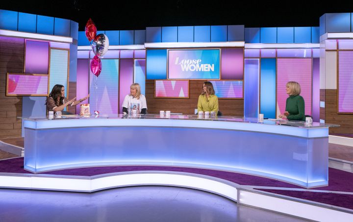 Jane pictured on the Loose Women panel earlier this month