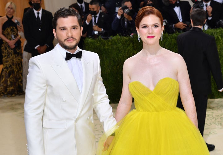 Kit with wife Rose Leslie