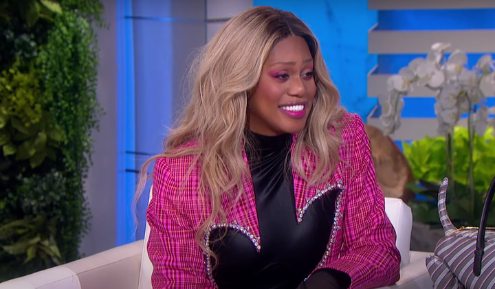 Laverne Cox speaking to Ellen