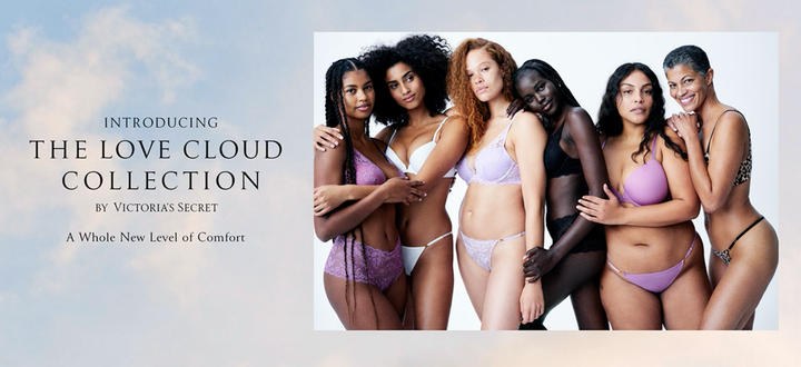 Captura de pantalla de la web de Victoria's Secret.