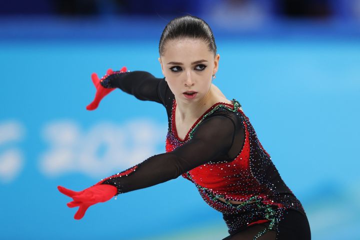 Russia’s Kamila Valieva, the teen star at the center of an Olympic doping scandal, took fourth in women’s figure skating.