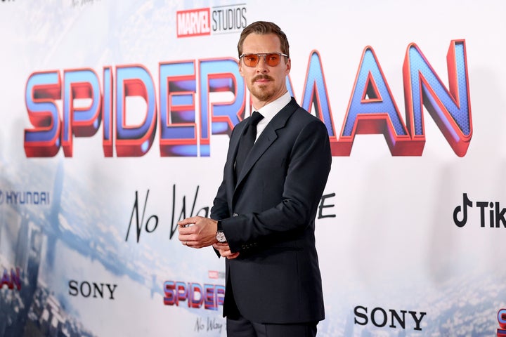 Benedict Cumberbatch at the premiere of Spider-Man: No Way Home