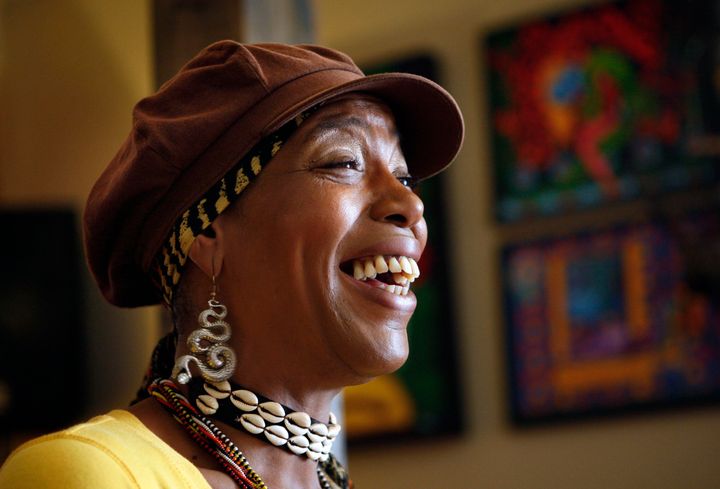 Youree Dell Harris, known to TV viewers of the late 1990s as Miss Cleo, is seen in Lake Worth, Florida, on Feb. 24, 2009. Harris died in 2016.