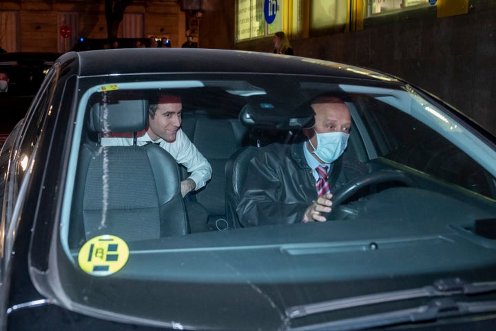 García Egea saliendo de Génova