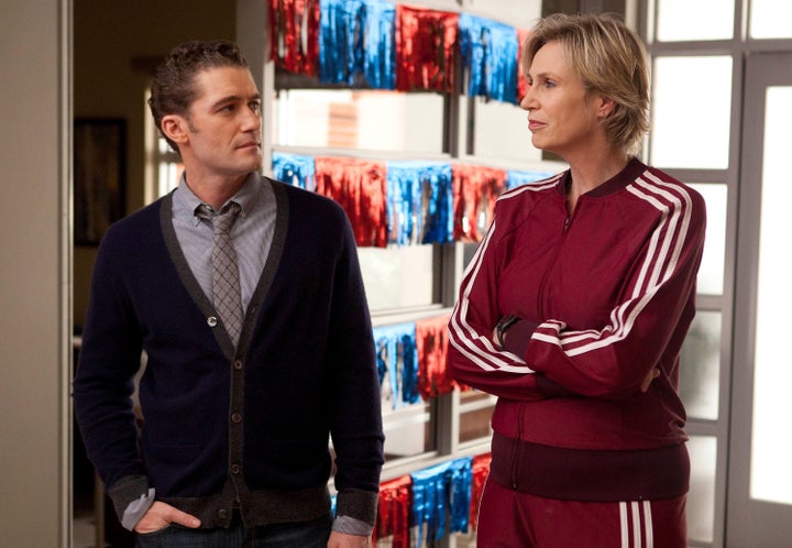 "I don’t know that we could have done that show today," Jane Lynch (right, with co-star Matthew Morrison) said of "Glee." 