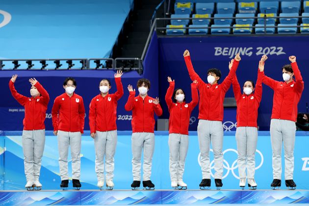 フィギュアスケート団体、日本は銅メダルを獲得した。