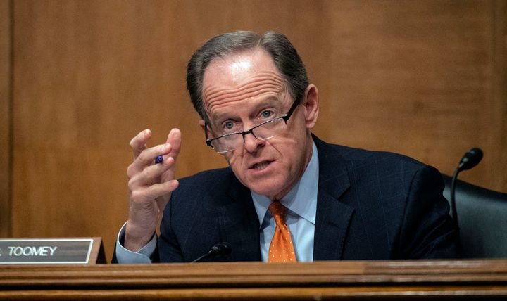 Sen. Pat Toomey (R-Pa.), the ranking member of the Senate Banking Committee, helped organize a boycott of the committee's vote on advancing Sarah Bloom Raskin's nomination.