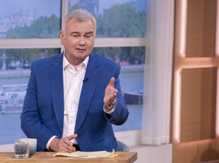 Eamonn Holmes on the set of This Morning last year