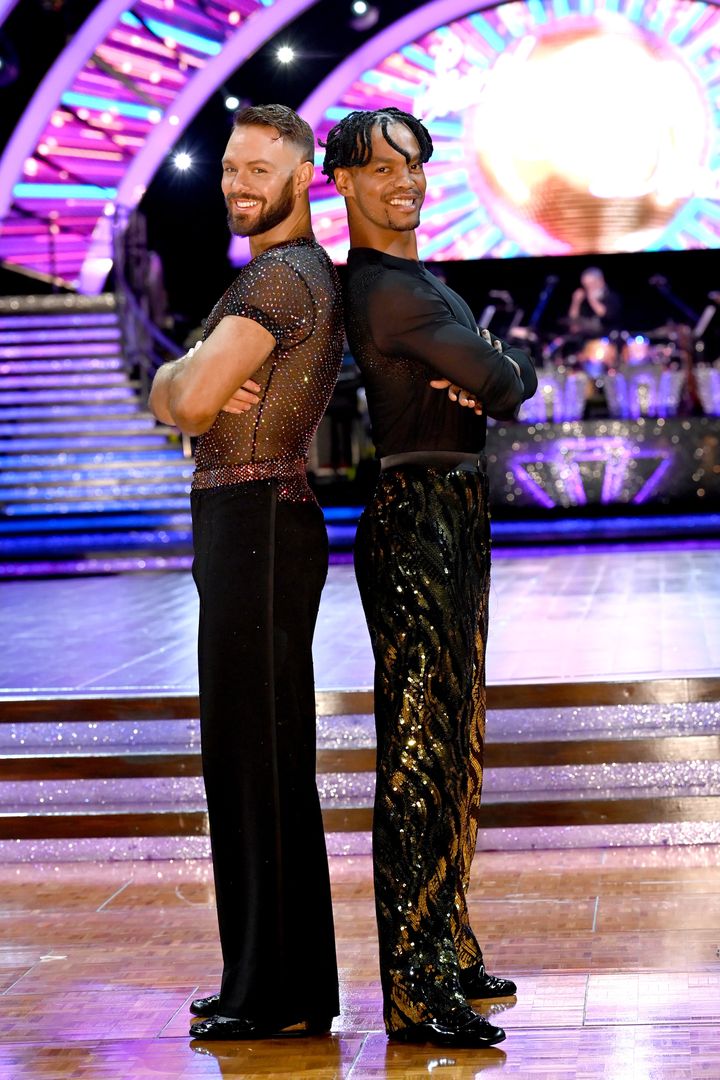 John and Johannes on the Strictly arena tour