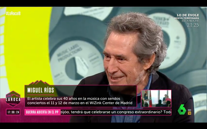 Miguel Ríos con Nuria Roca.