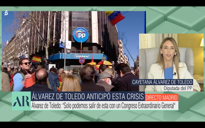 Cayetana Álvarez de Toledo en 'El programa de AR'.