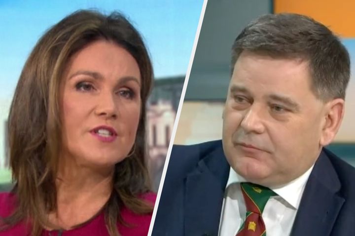 Susanna Reid defended an NHS doctor after she was slighted by a Tory MP on Monday
