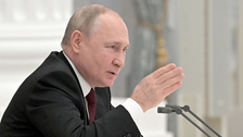 Russian President Vladimir Putin Calls For Ukraine To Break Apart, Escalating Crisis
