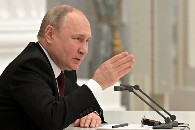Vladimir Poutine, le 21 février 2022 à