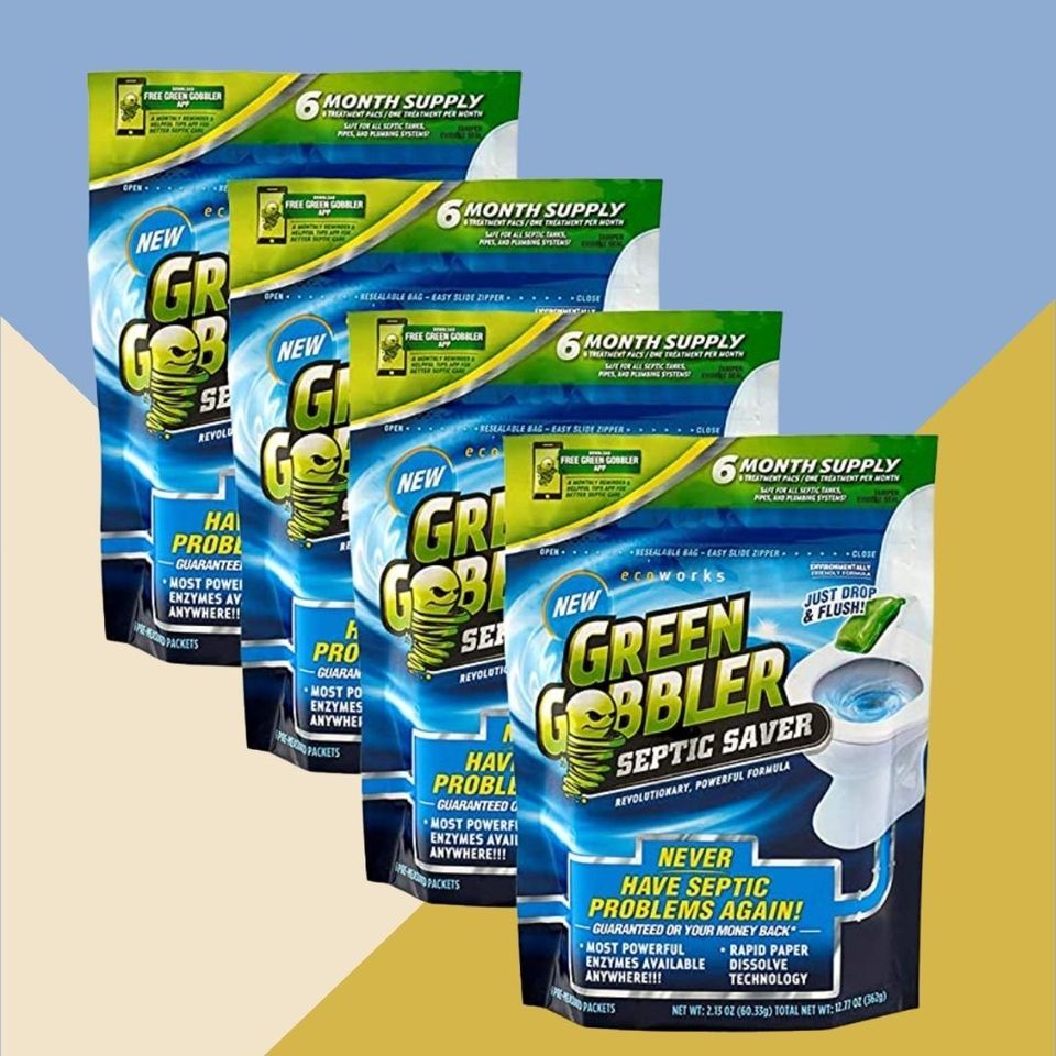 Green Gobbler Septic Saver Enzyme Pacs - 6-Pack Septic Cleaner Tablets,  Eco-Friendly, Drop-in, Breaks Down Grease & Paper, Safe for All Pipes in  the Septic Cleaners department at