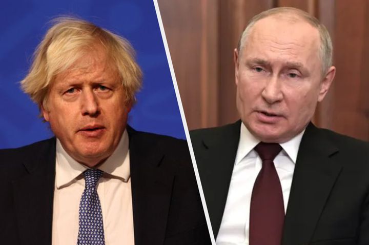 Johnson accused Putin of being in an 'irrational frame of mind' over his aggressive stance towards Ukraine and fear of Nato.