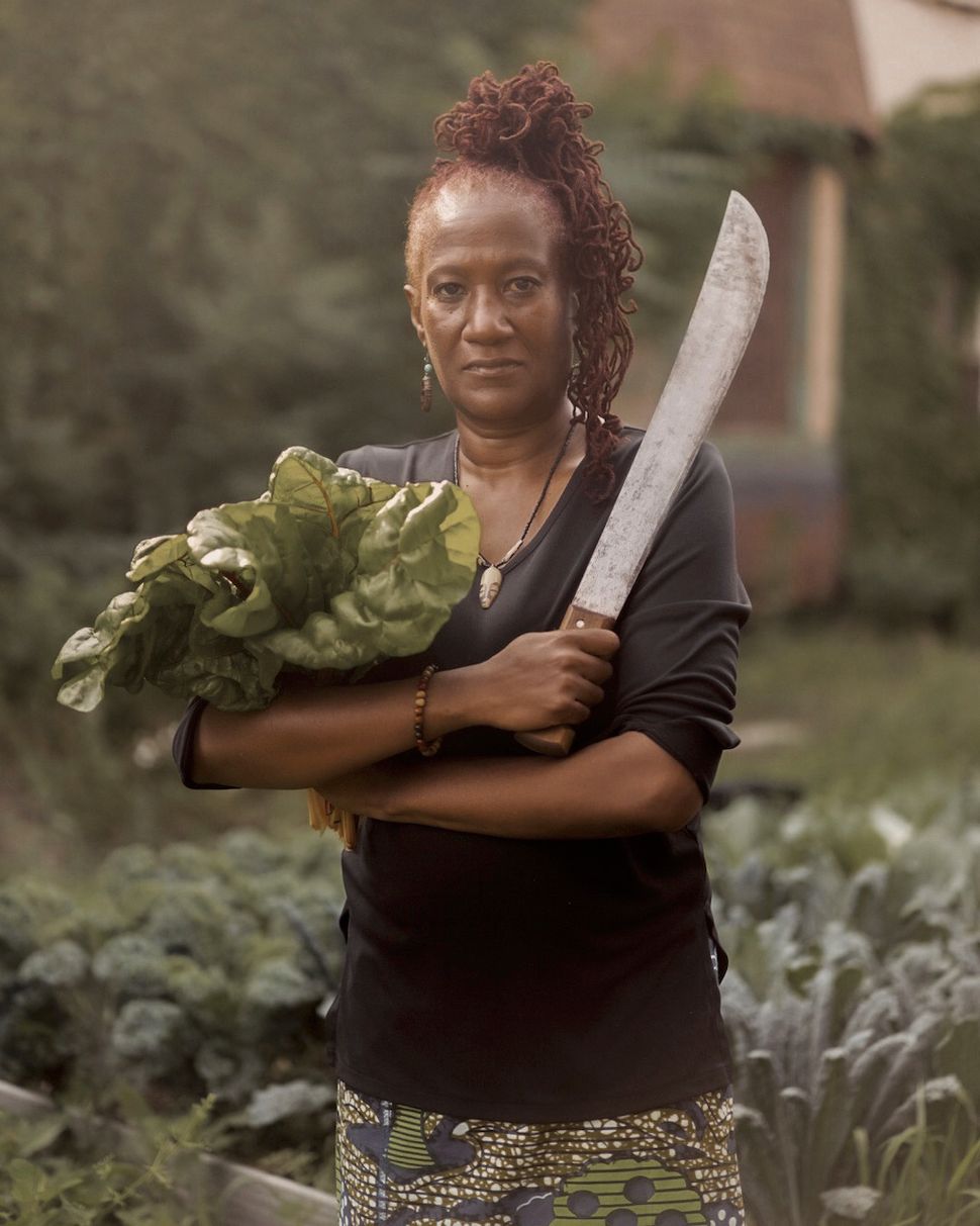 Urban farmer Muneerah Harris photographed in West Philadelphia.