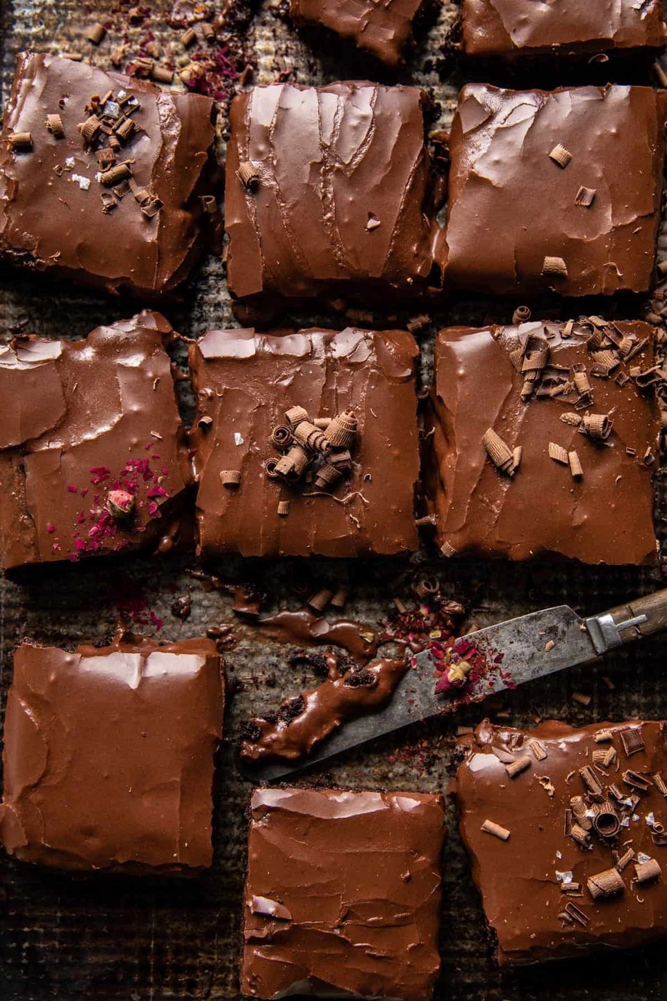 Old Fashioned Iced Fudge Brownies. - Half Baked Harvest