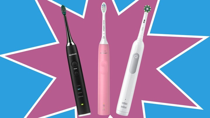 Top-rated electric toothbrushes on Amazon include this AquaSonic Black Series whitening toothbrush, the Phillips Sonicare 4100 Power toothbrush and the Pro 1000 toothbrush by Oral-B.