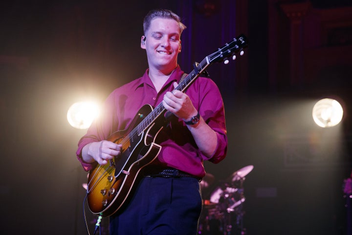 George Ezra performs on stage at London's Royal Albert Hall on September 24, 2019. (Photo by Burak Cingi/Redferns)