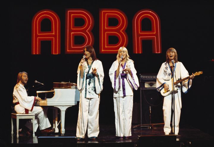ABBA (L-R): Benny Andersson, Anni-Frid Lyngstad, Agnetha Faltskog, Bjorn Ulvaeus