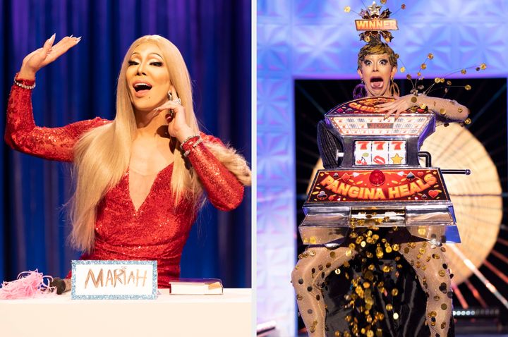 Pangina Heals as Mariah Carey on Snatch Game, and on the Luck Be A Lady runway