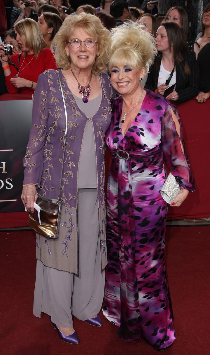 Anna with her late co-star Barbara Windsor in 2009