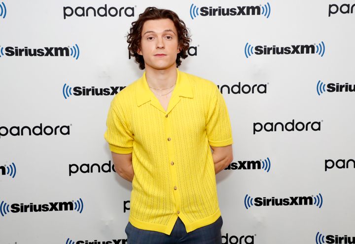 Tom Holland visits the SiriusXM Studios on Feb. 17, 2022, in New York City. (Photo by Astrid Stawiarz/Getty Images for SiriusXM)