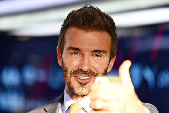 David Beckham en el Gran Premio de Fórmula 1 de Qatar.