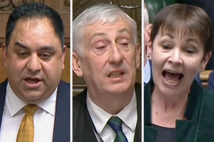 The Speaker of the House of Commons clashed with two opposition MPs during PMQs on Wednesday