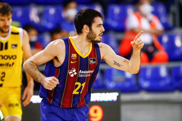 Álex Abrines en un partido la temporada pasada.