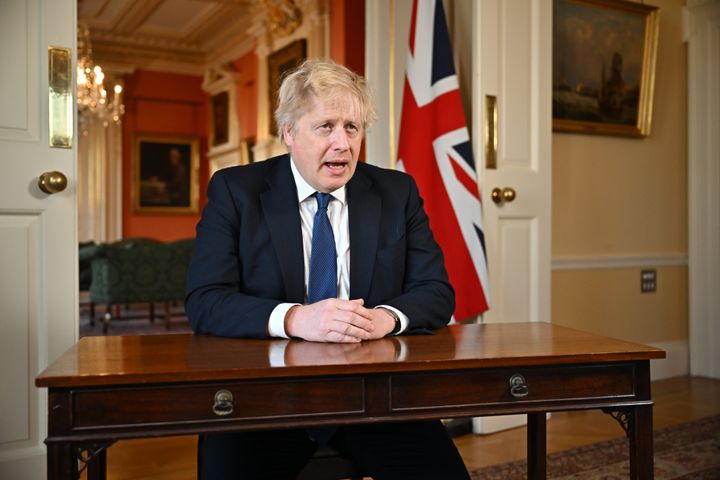 Prime minister Boris Johnson addresses the nation after Russia declared war on Ukraine.