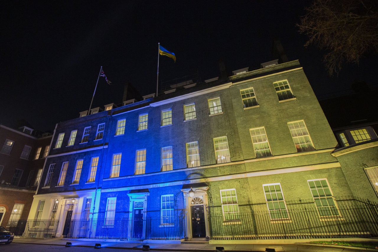 Downing Street after Putin invaded Ukraine. 