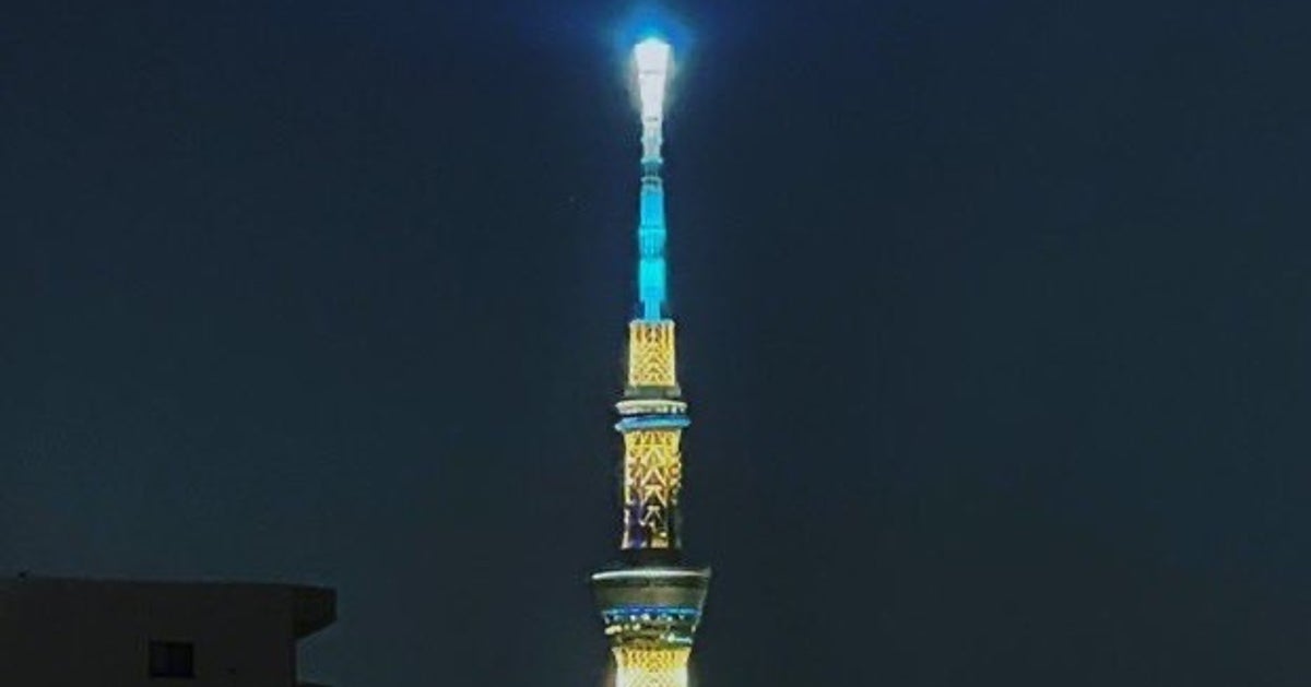 東京スカイツリーがウクライナカラーに 大使館が投稿 偶然の一致だった ハフポスト News 東京スカイツリーがウクライナカラーに 大使館が投稿 偶然の一致だった ハフポスト News