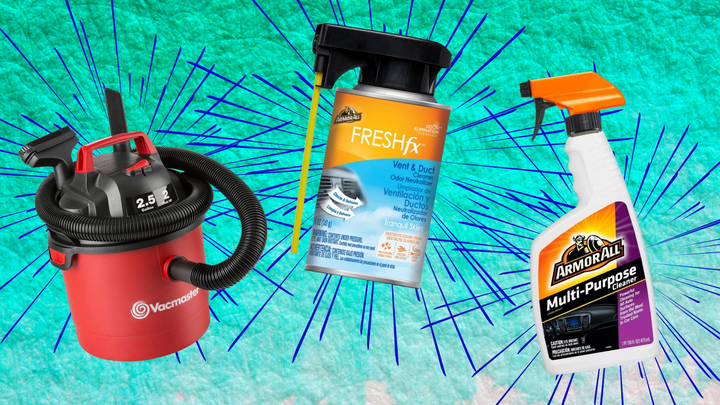 A <a href="https://www.amazon.com/Vacmaster-VOM205P-Portable-Vacuum-Gallon/dp/B08D646L23?tag=griffinwynne-20&ascsubtag=621ce653e4b0ef74d733cd43,-1,-1,d,0,0,hp-fil-am=0" target="_blank" role="link" data-amazon-link="true" rel="sponsored" class=" js-entry-link cet-external-link" data-vars-item-name="mini shop vac" data-vars-item-type="text" data-vars-unit-name="621ce653e4b0ef74d733cd43" data-vars-unit-type="buzz_body" data-vars-target-content-id="https://www.amazon.com/Vacmaster-VOM205P-Portable-Vacuum-Gallon/dp/B08D646L23?tag=griffinwynne-20&ascsubtag=621ce653e4b0ef74d733cd43,-1,-1,d,0,0,hp-fil-am=0" data-vars-target-content-type="url" data-vars-type="web_external_link" data-vars-subunit-name="article_body" data-vars-subunit-type="component" data-vars-position-in-subunit="0">mini shop vac</a>, <a href="https://www.amazon.com/Armor-All-FRESHfx-Cleaner-Neutralizer-Tranquil/dp/B079TM4RV6?tag=griffinwynne-20&ascsubtag=621ce653e4b0ef74d733cd43,-1,-1,d,0,0,hp-fil-am=0" target="_blank" role="link" data-amazon-link="true" rel="sponsored" class=" js-entry-link cet-external-link" data-vars-item-name="air vent cleaner" data-vars-item-type="text" data-vars-unit-name="621ce653e4b0ef74d733cd43" data-vars-unit-type="buzz_body" data-vars-target-content-id="https://www.amazon.com/Armor-All-FRESHfx-Cleaner-Neutralizer-Tranquil/dp/B079TM4RV6?tag=griffinwynne-20&ascsubtag=621ce653e4b0ef74d733cd43,-1,-1,d,0,0,hp-fil-am=0" data-vars-target-content-type="url" data-vars-type="web_external_link" data-vars-subunit-name="article_body" data-vars-subunit-type="component" data-vars-position-in-subunit="1">air vent cleaner</a> and <a href="https://goto.target.com/c/2706071/81938/2092?subId1=carcleaning-grifinwynne-022822-621ce653e4b0ef74d733cd43&u=https%3A%2F%2Fwww.target.com%2Fp%2Farmor-all-16oz-multi-purpose-automative-interior-cleaner%2F-%2FA-13547285%3Fref%3Dtgt_adv_XS000000%26AFID%3Dgoogle_pla_df_free_online%26CPNG%3DHome%252BImprovement%26adgroup%3D85-12" target="_blank" role="link" rel="sponsored" class=" js-entry-link cet-external-link" data-vars-item-name="all-purpose cleaner " data-vars-item-type="text" data-vars-unit-name="621ce653e4b0ef74d733cd43" data-vars-unit-type="buzz_body" data-vars-target-content-id="https://goto.target.com/c/2706071/81938/2092?subId1=carcleaning-grifinwynne-022822-621ce653e4b0ef74d733cd43&u=https%3A%2F%2Fwww.target.com%2Fp%2Farmor-all-16oz-multi-purpose-automative-interior-cleaner%2F-%2FA-13547285%3Fref%3Dtgt_adv_XS000000%26AFID%3Dgoogle_pla_df_free_online%26CPNG%3DHome%252BImprovement%26adgroup%3D85-12" data-vars-target-content-type="url" data-vars-type="web_external_link" data-vars-subunit-name="article_body" data-vars-subunit-type="component" data-vars-position-in-subunit="2">all-purpose cleaner </a>.