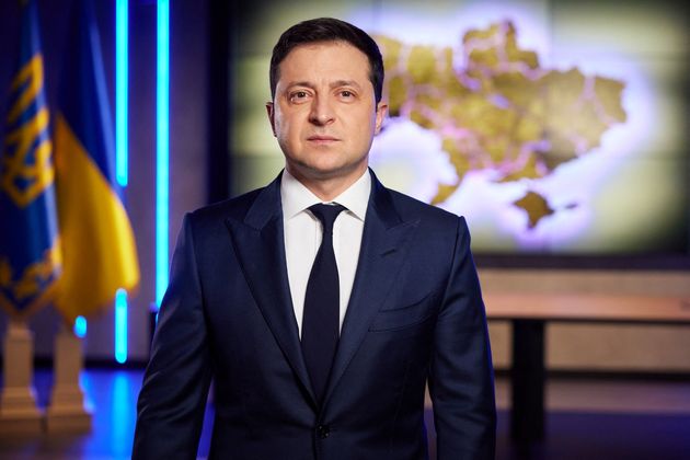 ウクライナのゼレンスキー大統領（2022年2月22日）
