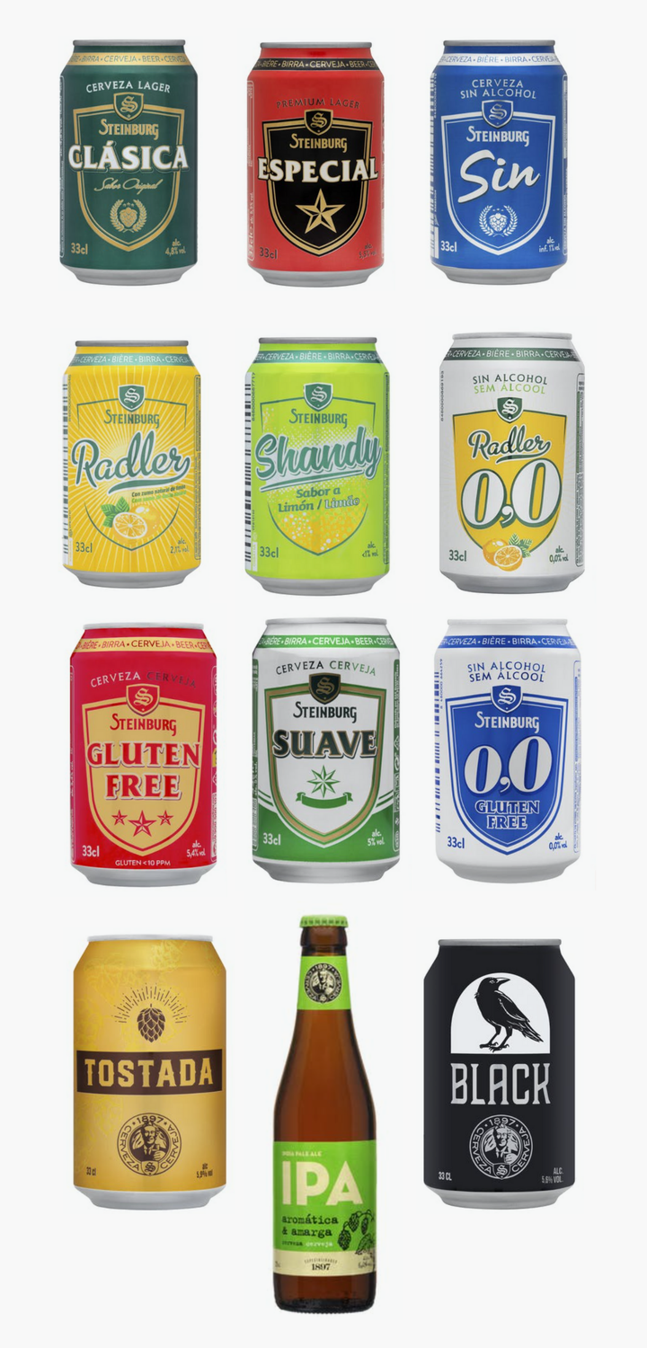 Catálogo de cervezas de Mercadona.