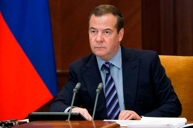 Dmitri Medvedev lors d'une réunion à Moscou le 27 janvier