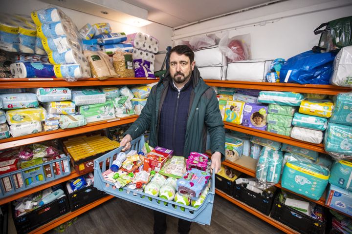 Paul Doherty of Foodstock in west Belfast who has called on local people to donate supplies for people in Ukraine. 