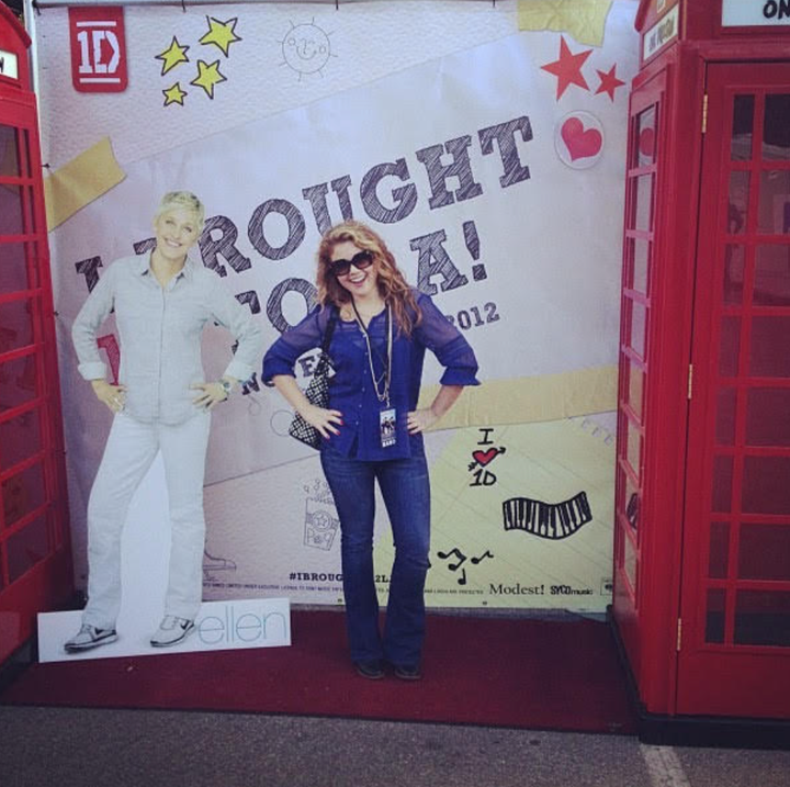 The author celebrating One Direction's second album release.