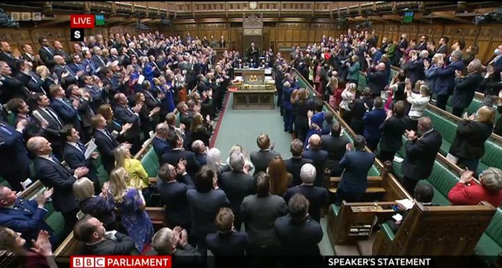 Vadym Prystaiko was greeted with applause when he watched PMQ from the gallery.