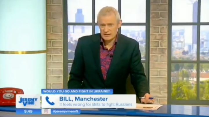 Jeremy Vine on his Channel 5 show