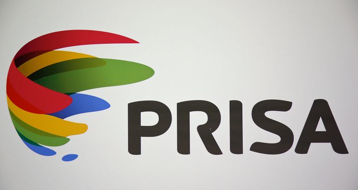 The Prisa logo can be seen on a banner during their shareholders meeting in Madrid, Spain, April 1, 2016. REUTERS/Andrea Comas