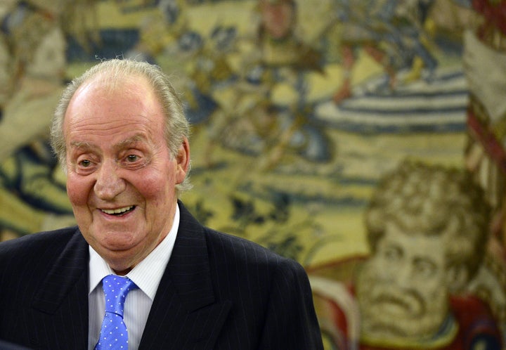 Juan Carlos I, tan feliz en palacio... hace unos años