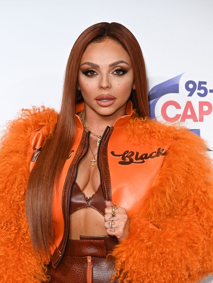 Jesy Nelson backstage at the Capital Jingle Bell Ball last year