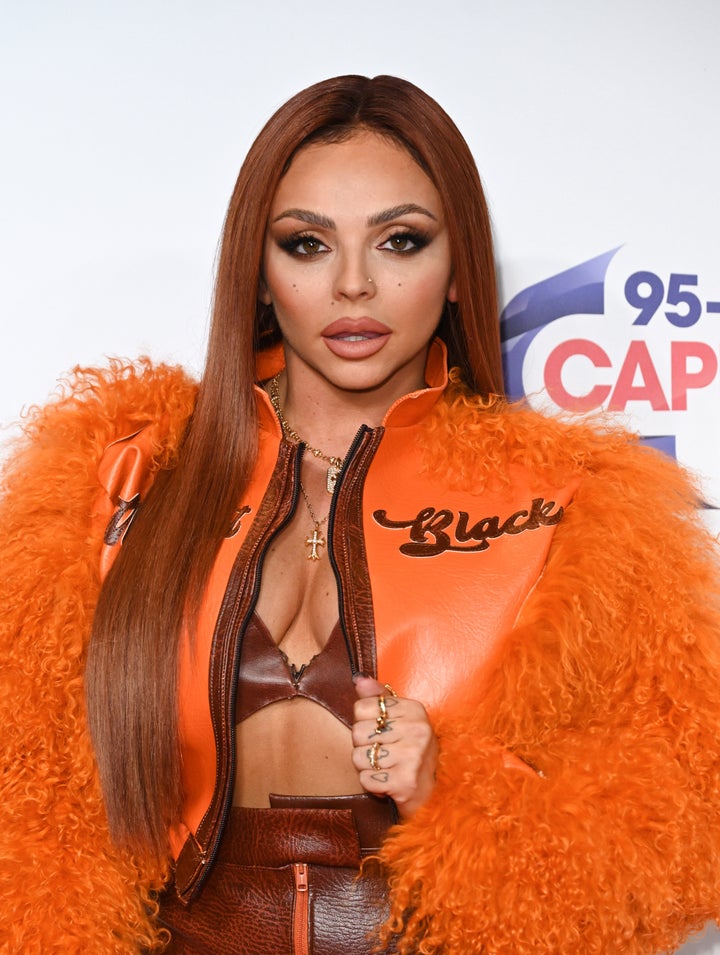 Jesy Nelson backstage at the Capital Jingle Bell Ball last year