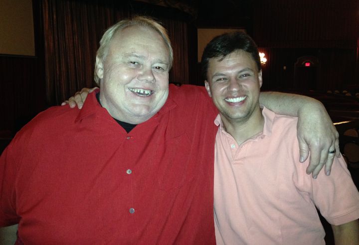 The author and Louie Anderson after a show in Las Vegas in 2014.