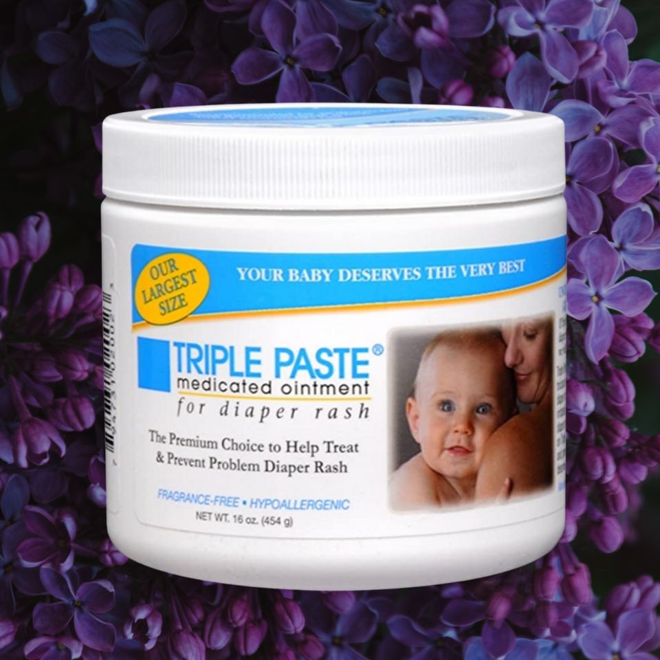  Triple Paste Diaper Rash Cream, Hypoallergenic Medicated  Ointment for Babies, 8 oz (Pack of 2) : Baby