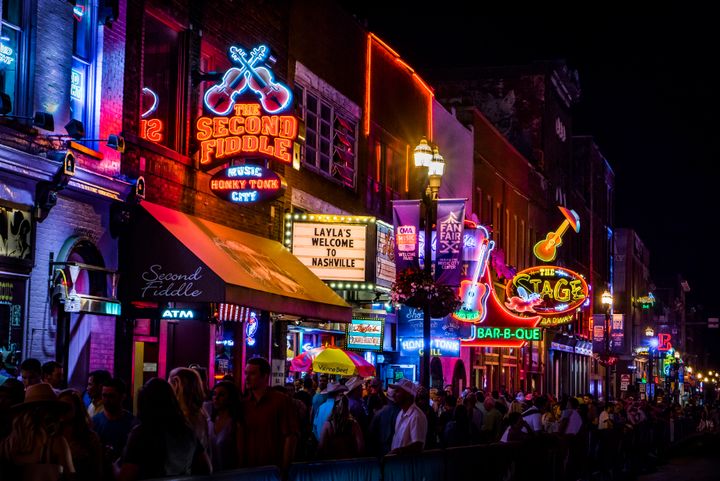 Lower Broadway is famous for its honky-tonks and live country music.