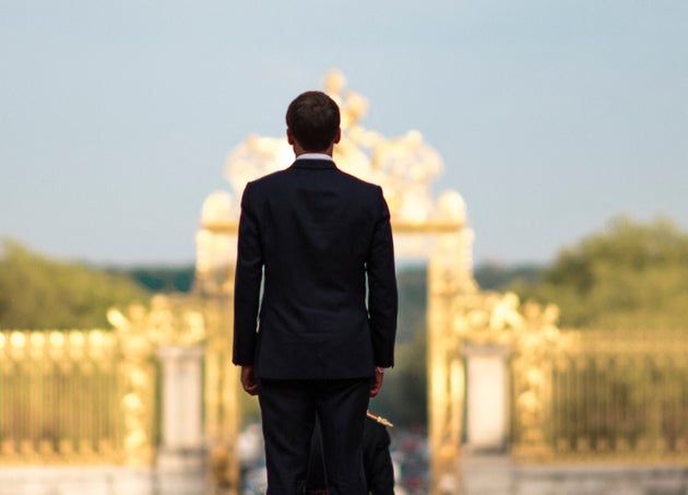 Emmanuel Macron im Königspalast von Versailles, 12. September